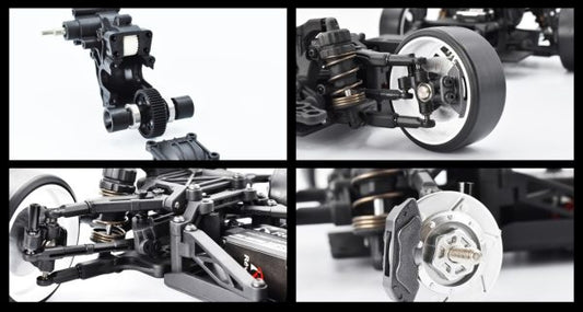 Rêve D – Kit châssis drift RC 1/10 RDX – (Noir)