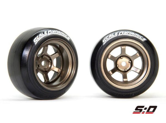 Scale Dynamics – V16D 6 Spoke Wheels Offset 10mm – (Bronze)