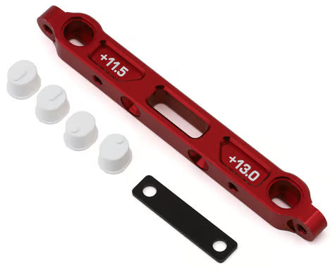 MST RMX 4 Support inférieur de bras réglable en aluminium (+11.5-13.0mm) (Rouge)