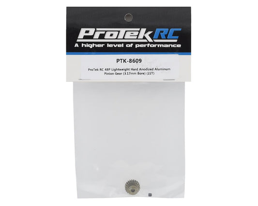 Pignon en aluminium anodisé dur léger ProTek RC 48P (alésage 3,17 mm) (22 dts)
