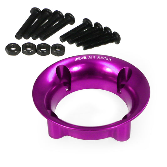 Entrée d'air en aluminium pour ventilateur 25x25 mm