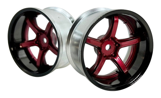 Jantes LAB Work Emotion T5R 1/10 2 pièces concaves (2) (déport 6 mm) avec hexagone 12 mm