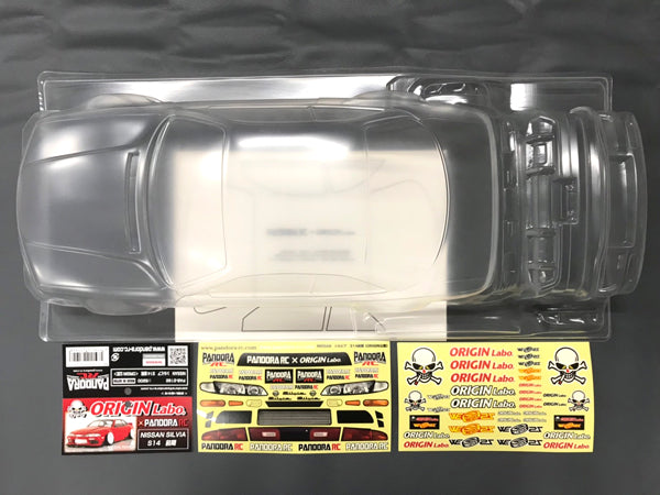 Pandora Rc – Coque de carrosserie Nissan Silvia S14 Zenki Origin Labo – (Transparent)