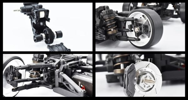 Rêve D – Kit châssis drift RC 1/10 RDX – (Noir)