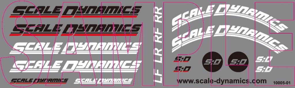Scale Dynamics – Jantes 6 branches V16D déport 13 mm – (Bronze)