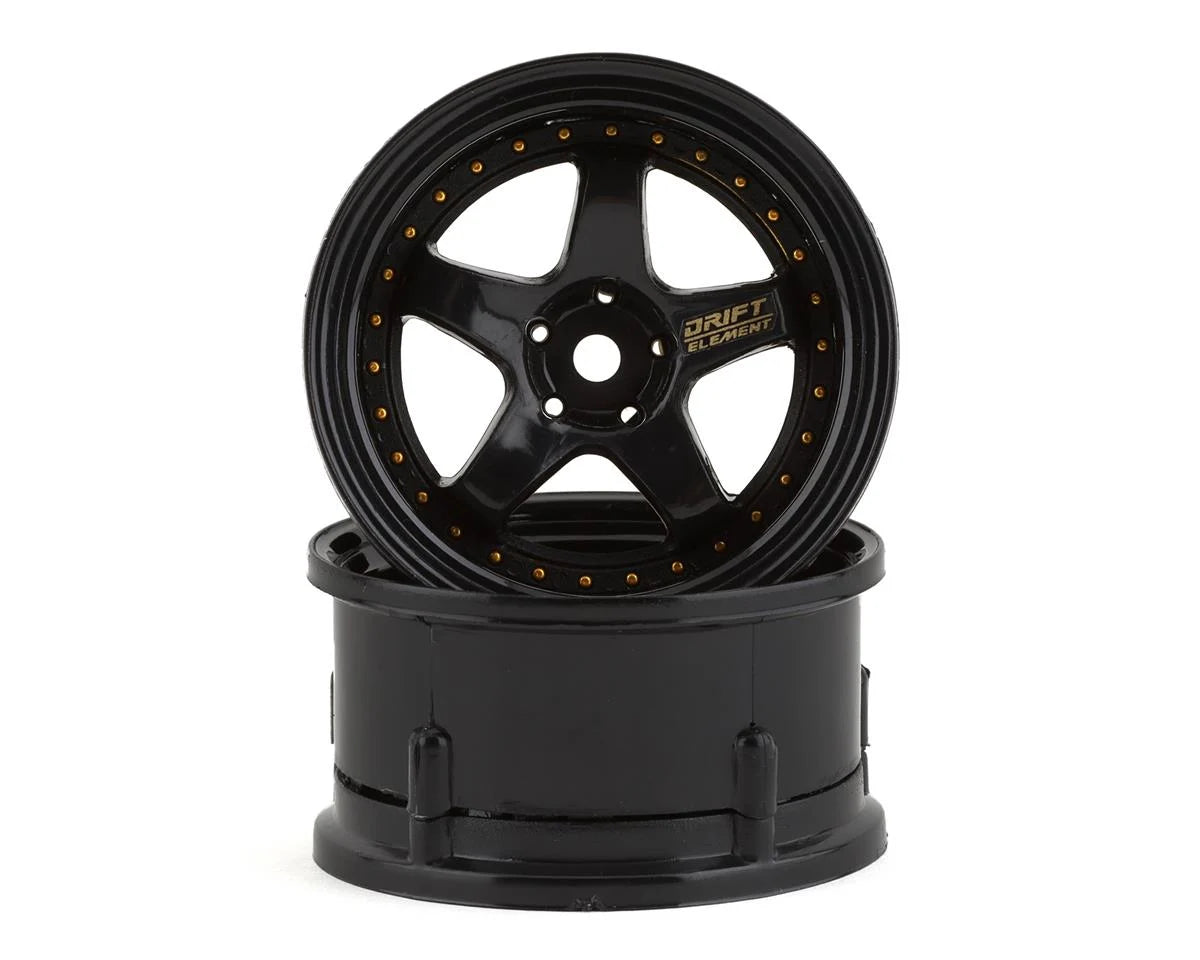 Jantes DS Racing Drift Element 5 branches (2) (Déport réglable) avec hexagone de 12 mm