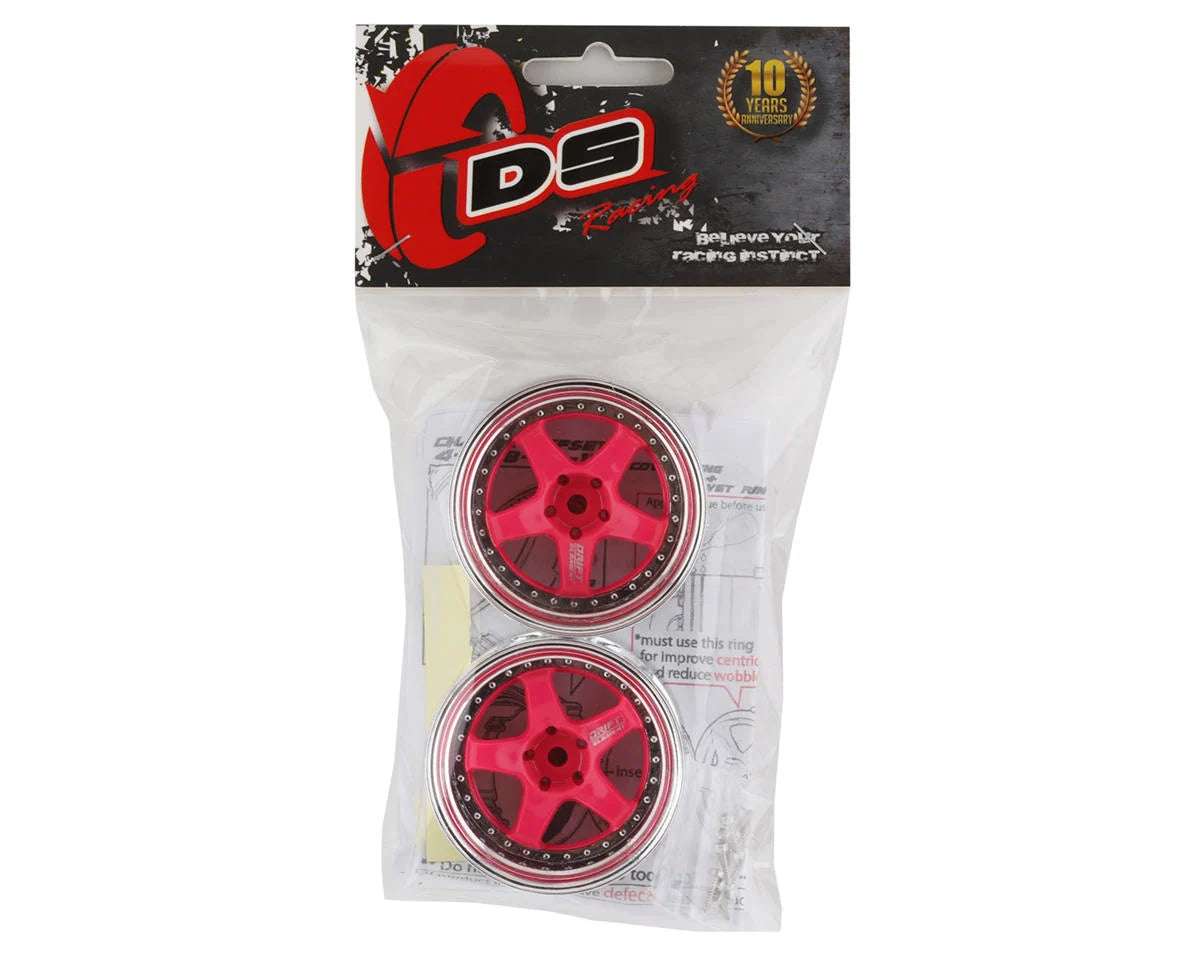 Jantes DS Racing Drift Element 5 branches (2) (Déport réglable) avec hexagone de 12 mm