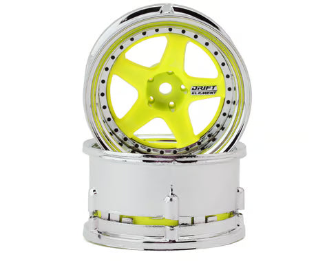 Jantes DS Racing Drift Element 5 branches (2) (Déport réglable) avec hexagone de 12 mm