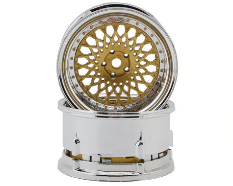 DS Racing Element Mesh 1/10 Drift Wheels (2) (Adjustable Offset) w/12mm Hex