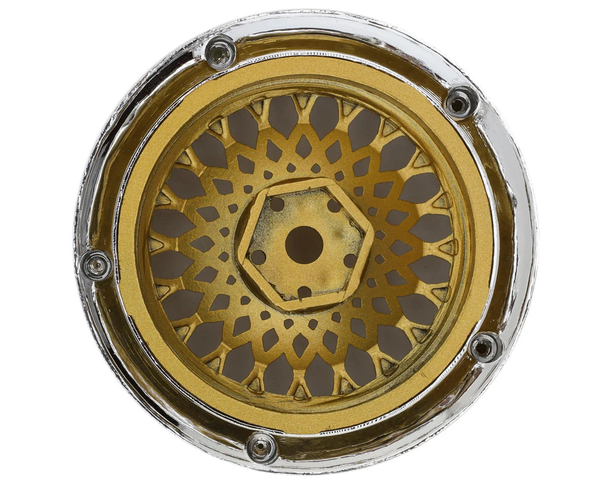 Roues DS Racing Element Mesh 1/10 Drift (2) (Offset réglable) avec hexagone de 12 mm