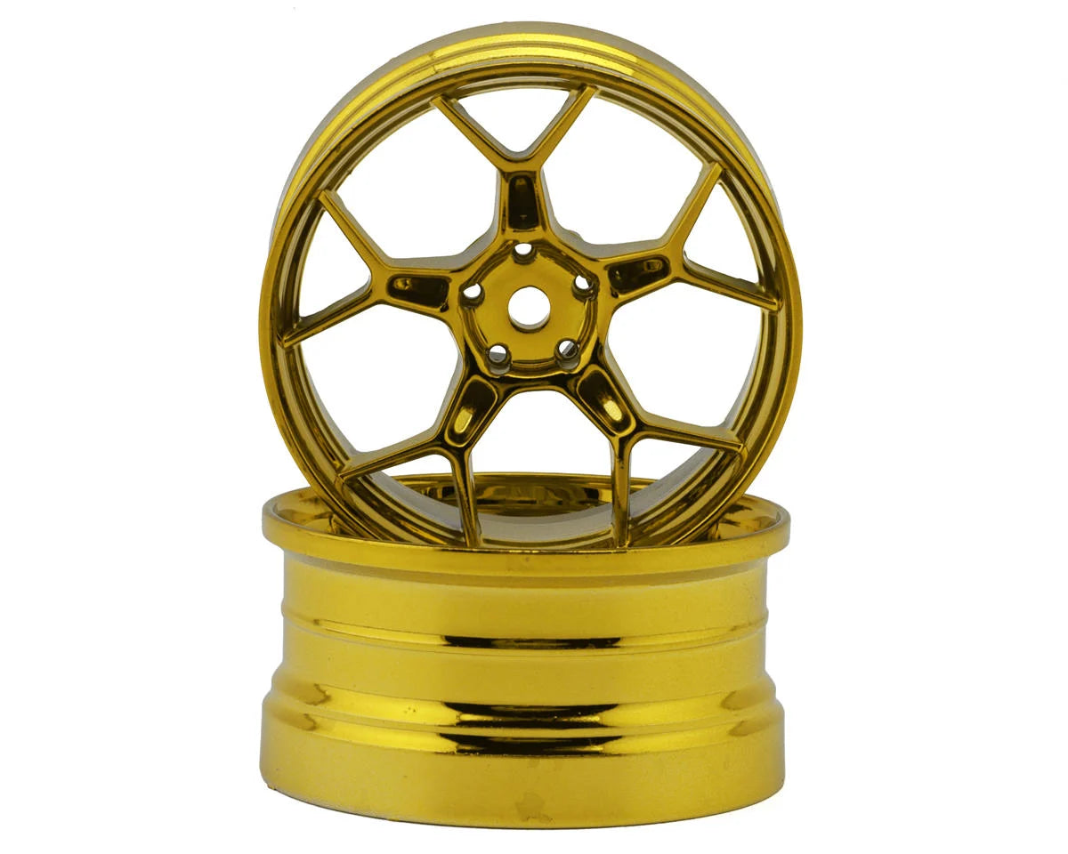 Jantes de dérapage DS Racing Feathery à rayons fendus (2) (déport de 6 mm) avec hexagone de 12 mm
