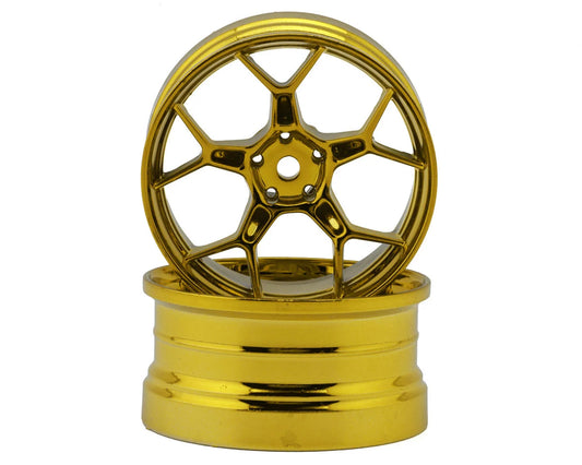DS Racing Feathery Split Spoke Drift Wheels (2) (6mm Offset) w/12mm Hex