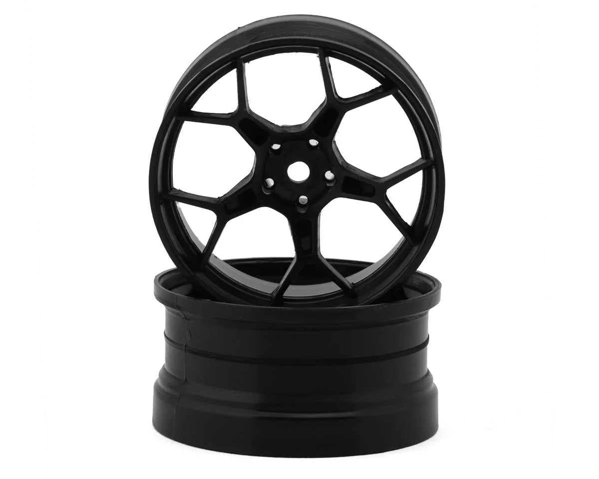 Jantes de dérapage DS Racing Feathery à rayons fendus (2) (déport de 6 mm) avec hexagone de 12 mm