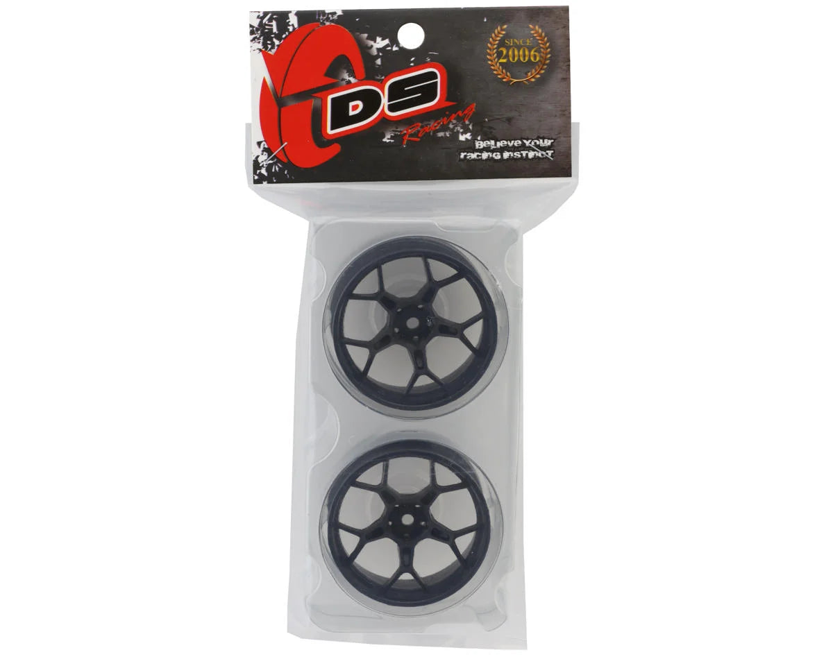 Jantes de dérapage DS Racing Feathery à rayons fendus (2) (déport de 6 mm) avec hexagone de 12 mm