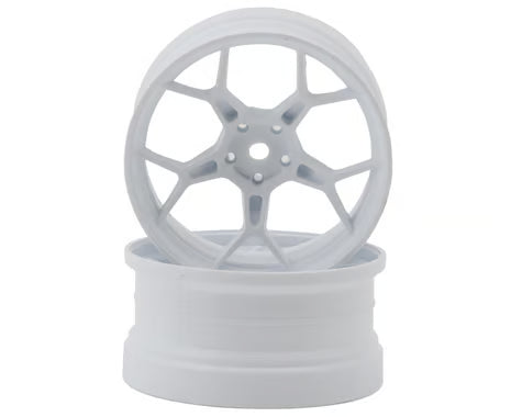 Jantes de dérapage DS Racing Feathery à rayons fendus (2) (déport de 6 mm) avec hexagone de 12 mm