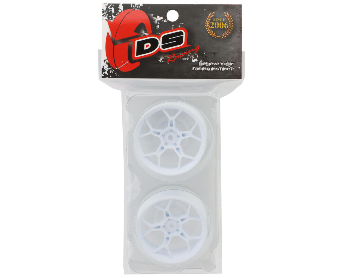 Jantes de dérapage DS Racing Feathery à rayons fendus (2) (déport de 6 mm) avec hexagone de 12 mm
