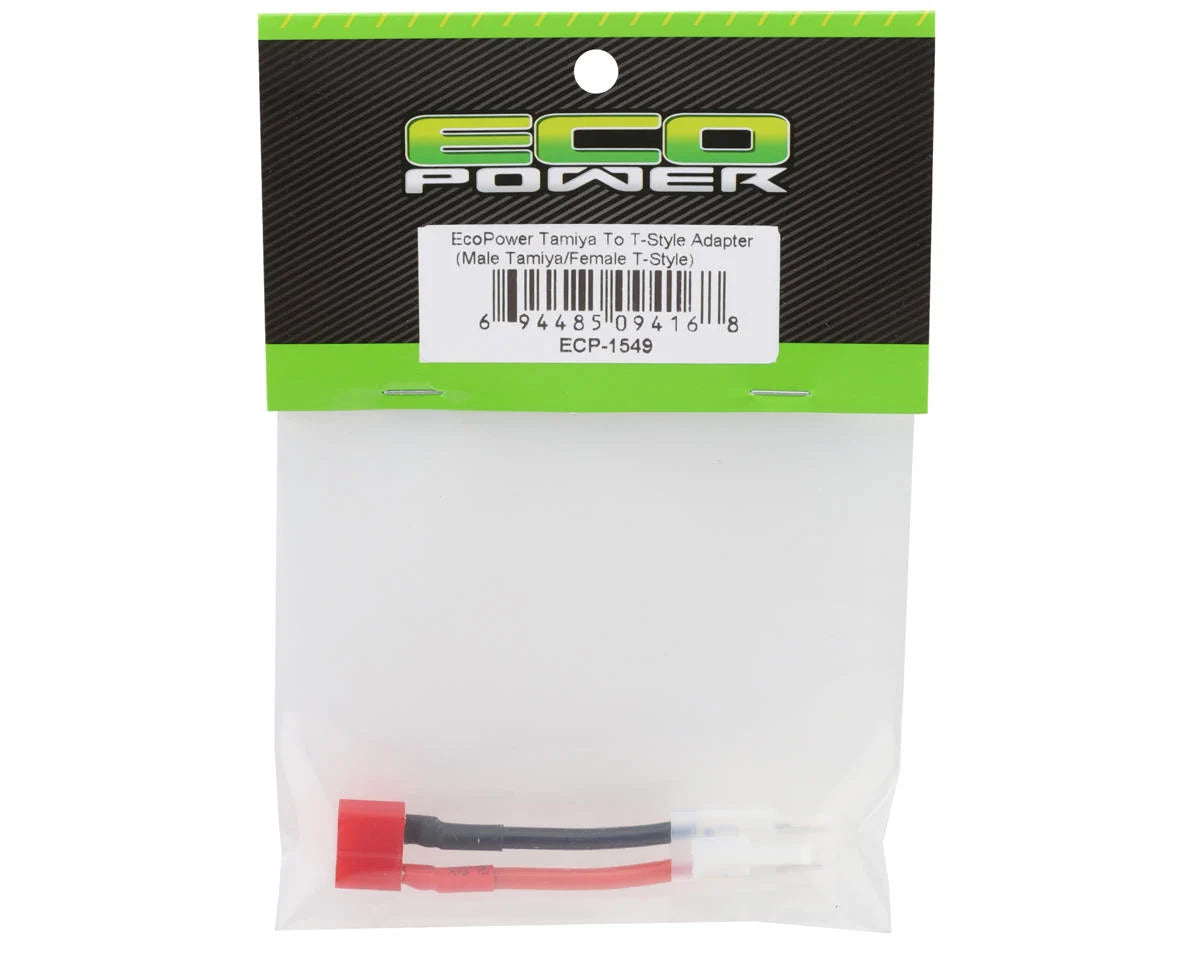 Adaptateur EcoPower Tamiya vers T-Style (Tamiya mâle / T-Style femelle)