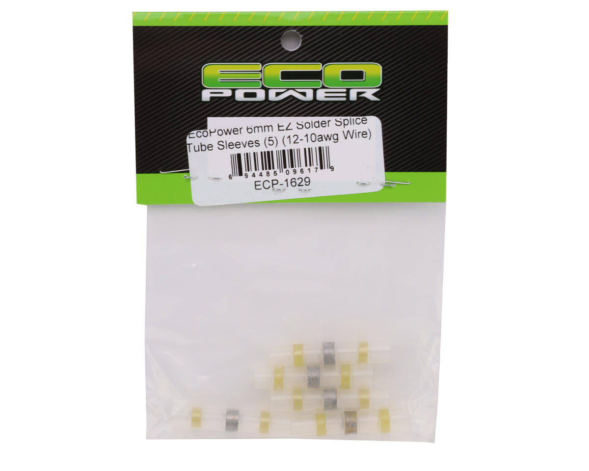6mm EZ Solder Splice Tube Sleeves (12-10AWG Wire) (5)