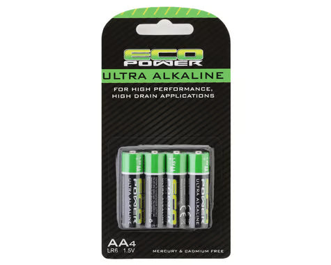 Alkaline AA Batteries (4) (Mercury & Cadmium Free)