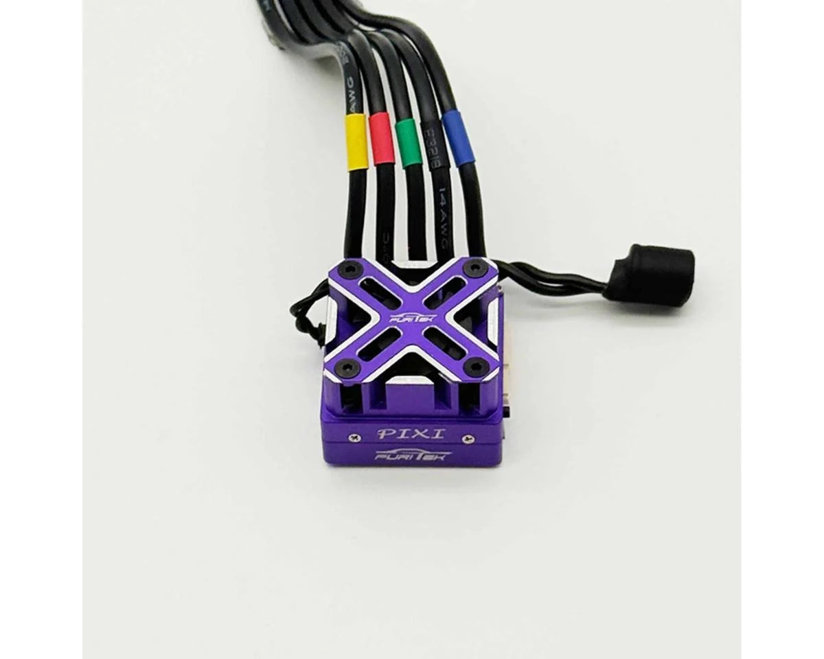 Contrôleur de vitesse sans balais avec capteur Furitek PIXI 1/10 pour voiture de drift de compétition, avec module Wi-Fi et ventilateur de refroidissement