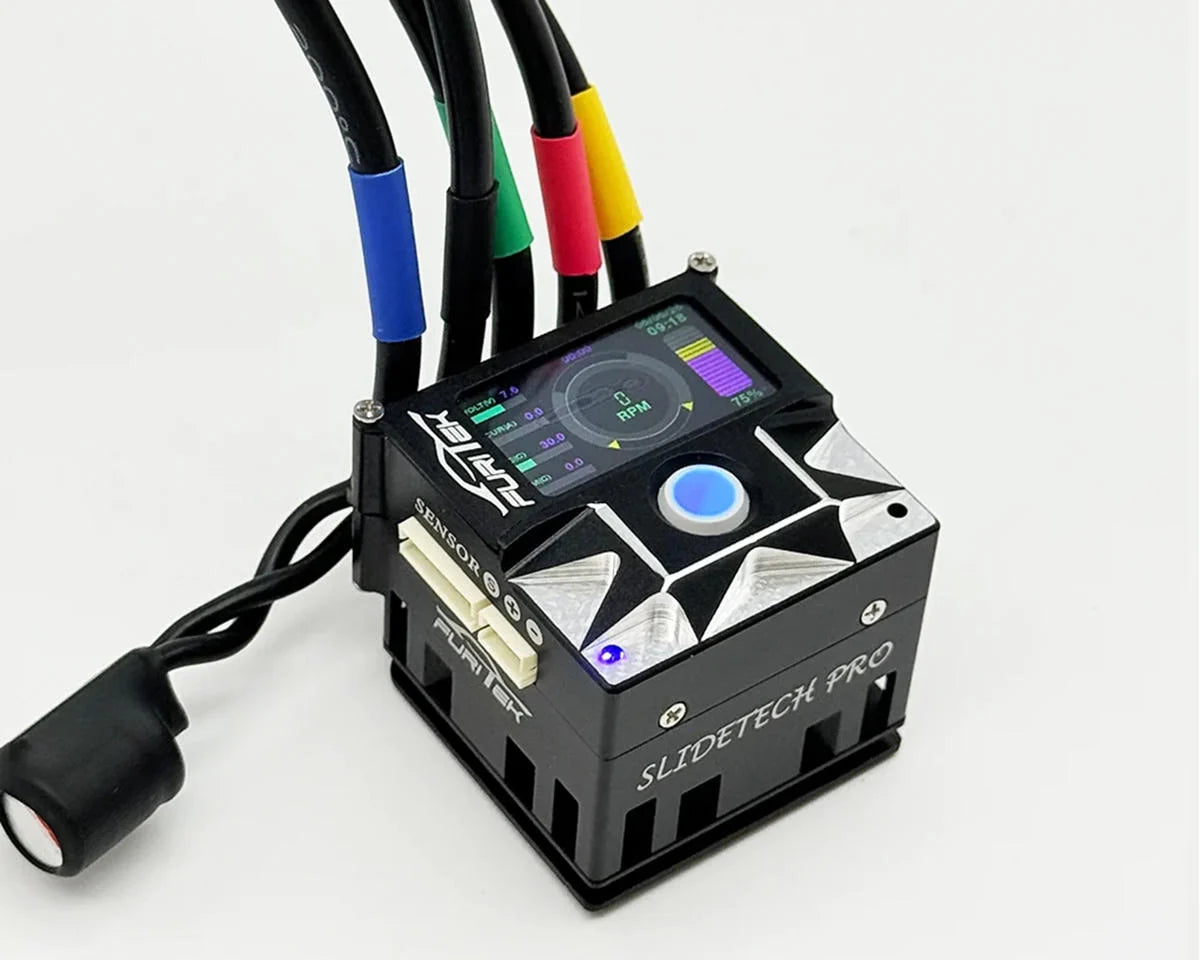 Contrôleur de vitesse brushless à capteur Furitek SlideTech Pro Trackball 1/10 avec OLED et ventilateur interne