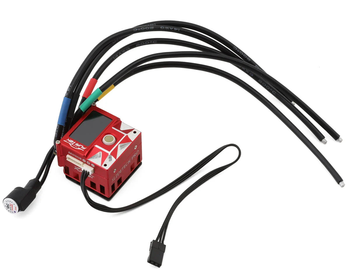 Contrôleur de vitesse brushless à capteur Furitek SlideTech Pro Trackball 1/10 avec OLED et ventilateur interne