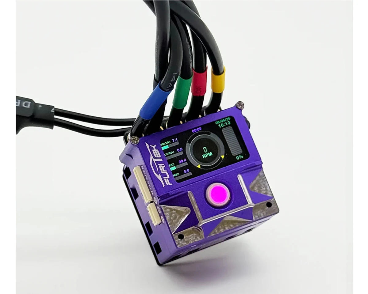 Contrôleur de vitesse brushless à capteur Furitek SlideTech Pro Trackball 1/10 avec OLED et ventilateur interne