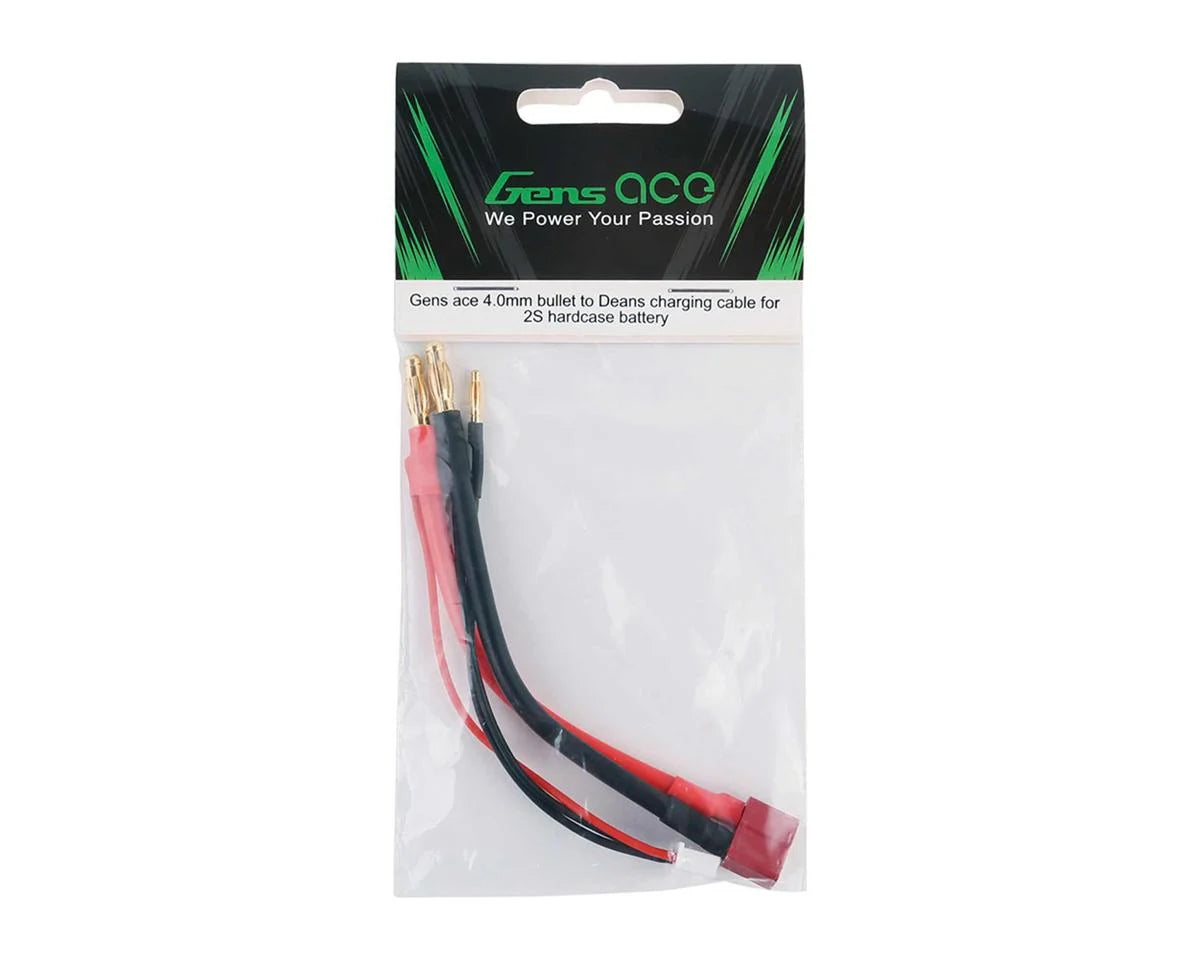 Adaptateur de charge/équilibrage Gens Ace 2S (fiche banane 4,0 mm vers Deans)
