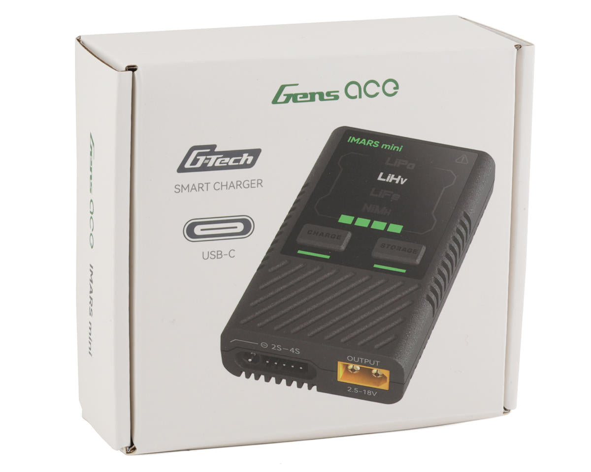 Chargeur CC G-Tech Gens Ace Imars Mini 2-4S (5A/60W) avec alimentation USB-C PD 65W