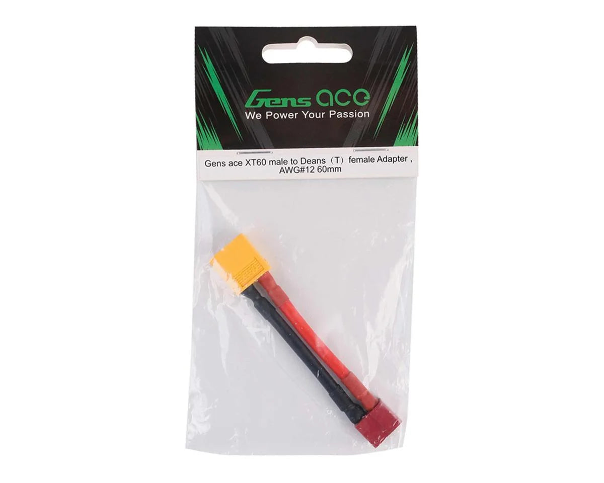 Adaptateur Gens Ace XT60 mâle vers T-Dean femelle (12AWG)
