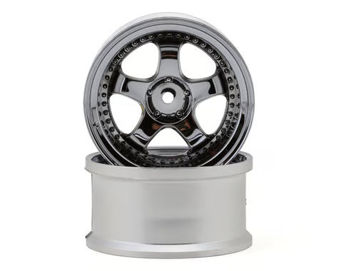 LAB Work Meister S1 Super High Traction 3-Piece Wheels (Chrome) (2) (8mm Offset) w/12mm Hex
