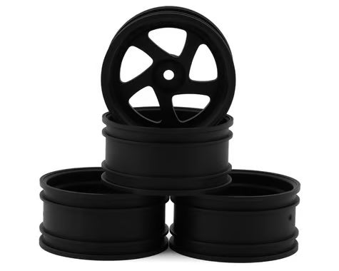 Jantes MST TMB 1/10 Drift (noir mat) (+8) (4) avec mousse de montage