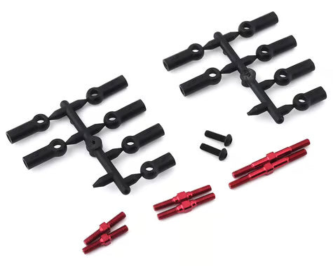 Jeu de tiges filetées MST RMX 2.0 RTR (rouges)