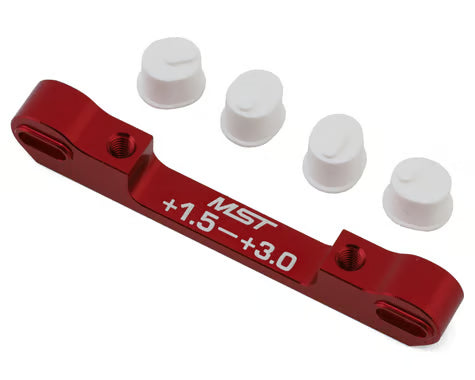 Support de suspension réglable en aluminium MST RMX (+1,5/+3,0) (rouge)