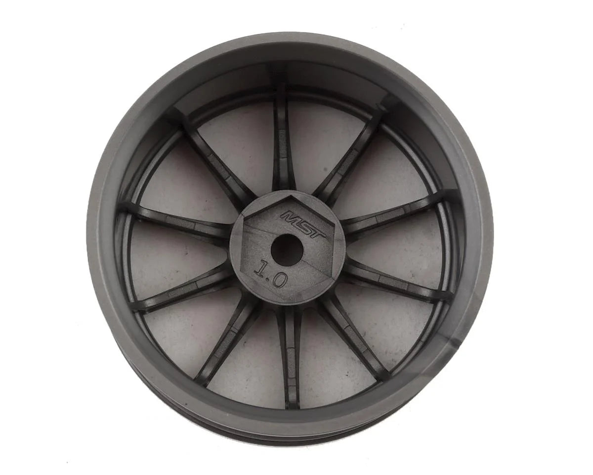 Jante MST Gris argent 5H (+1) (4) (Déport 1mm) avec Hexagone 12mm