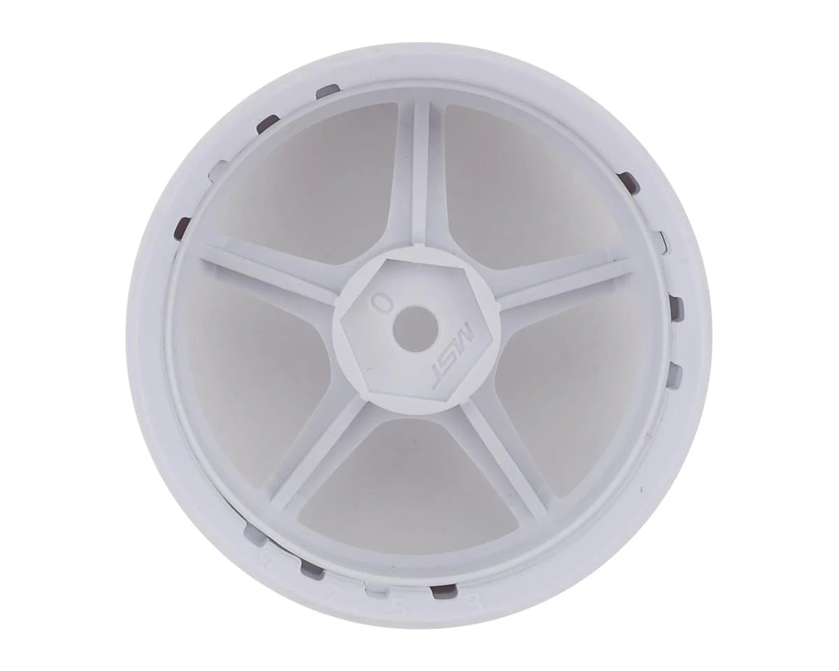 Jeu de 4 roues MST W-W GT (déport modifiable) avec moyeux hexagonaux de 12 mm