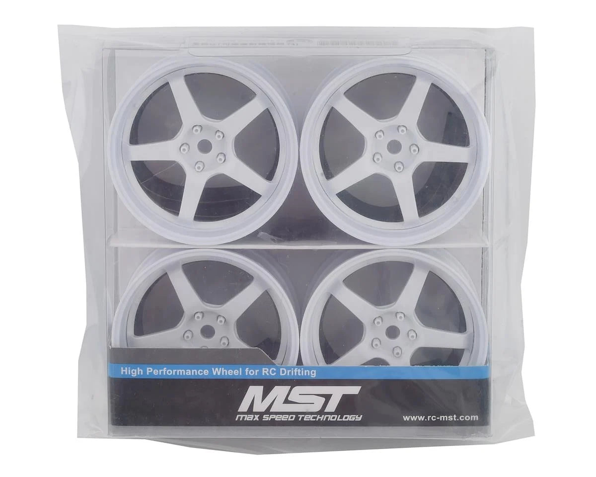 Jeu de 4 roues MST W-W GT (déport modifiable) avec moyeux hexagonaux de 12 mm