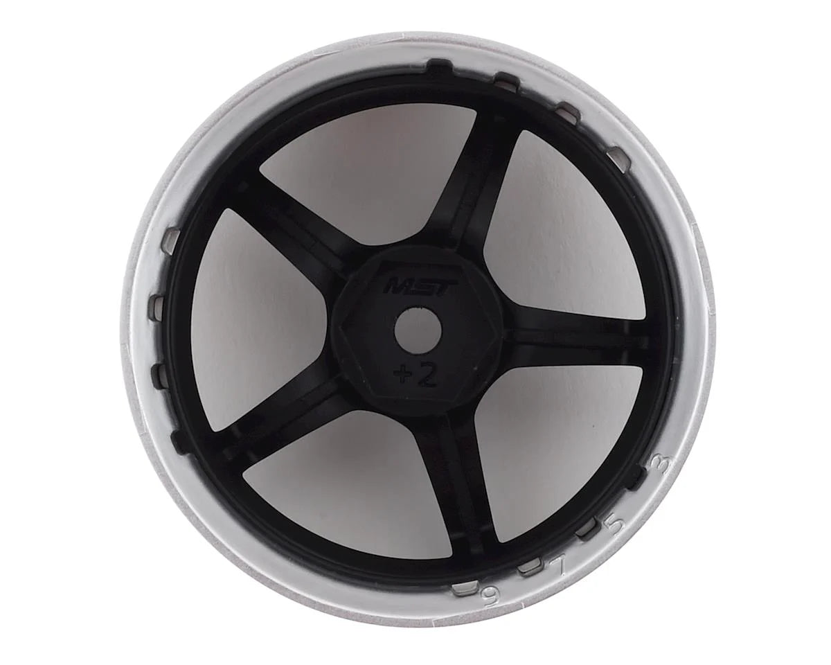 Jeu de roues MST FS-FBK GT à offset modifiable (4) (Offset modifiable) avec hexagone de 12 mm