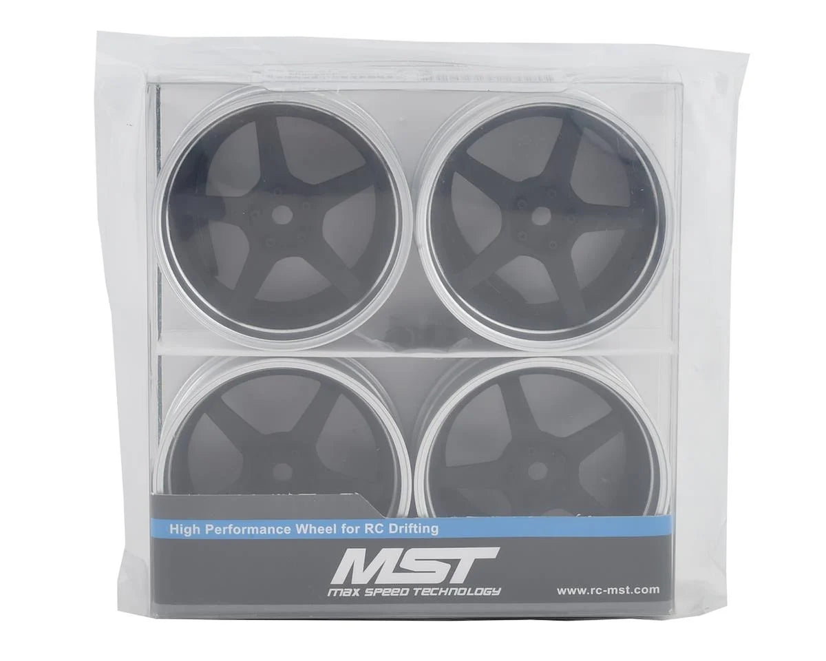 Jeu de roues MST FS-FBK GT à offset modifiable (4) (Offset modifiable) avec hexagone de 12 mm