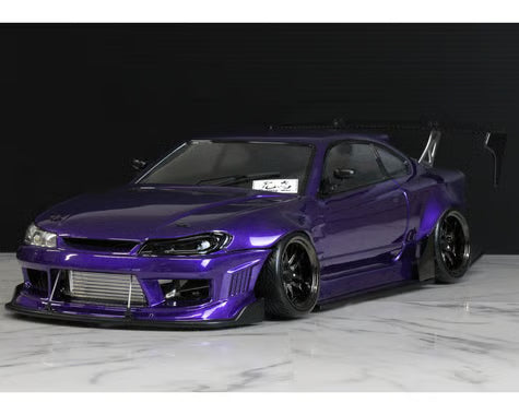 Pandora RC 1/10 Nissan Silvia S15 ORIGIN Labo Raijin Drift Body Set (Transparent) (257-260mm)