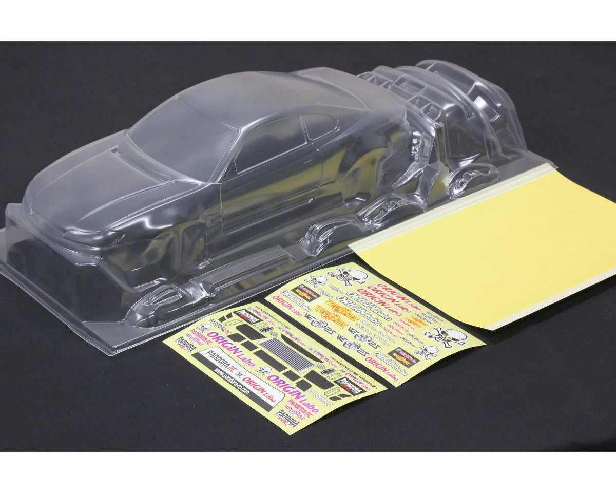 Pandora RC 1/10 Nissan Silvia S15 ORIGIN Labo Raijin Drift Body Set (Transparent) (257-260mm)