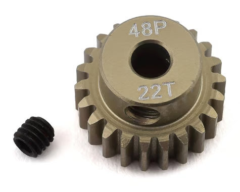 Pignon en aluminium anodisé dur léger ProTek RC 48P (alésage 3,17 mm) (22 dts)