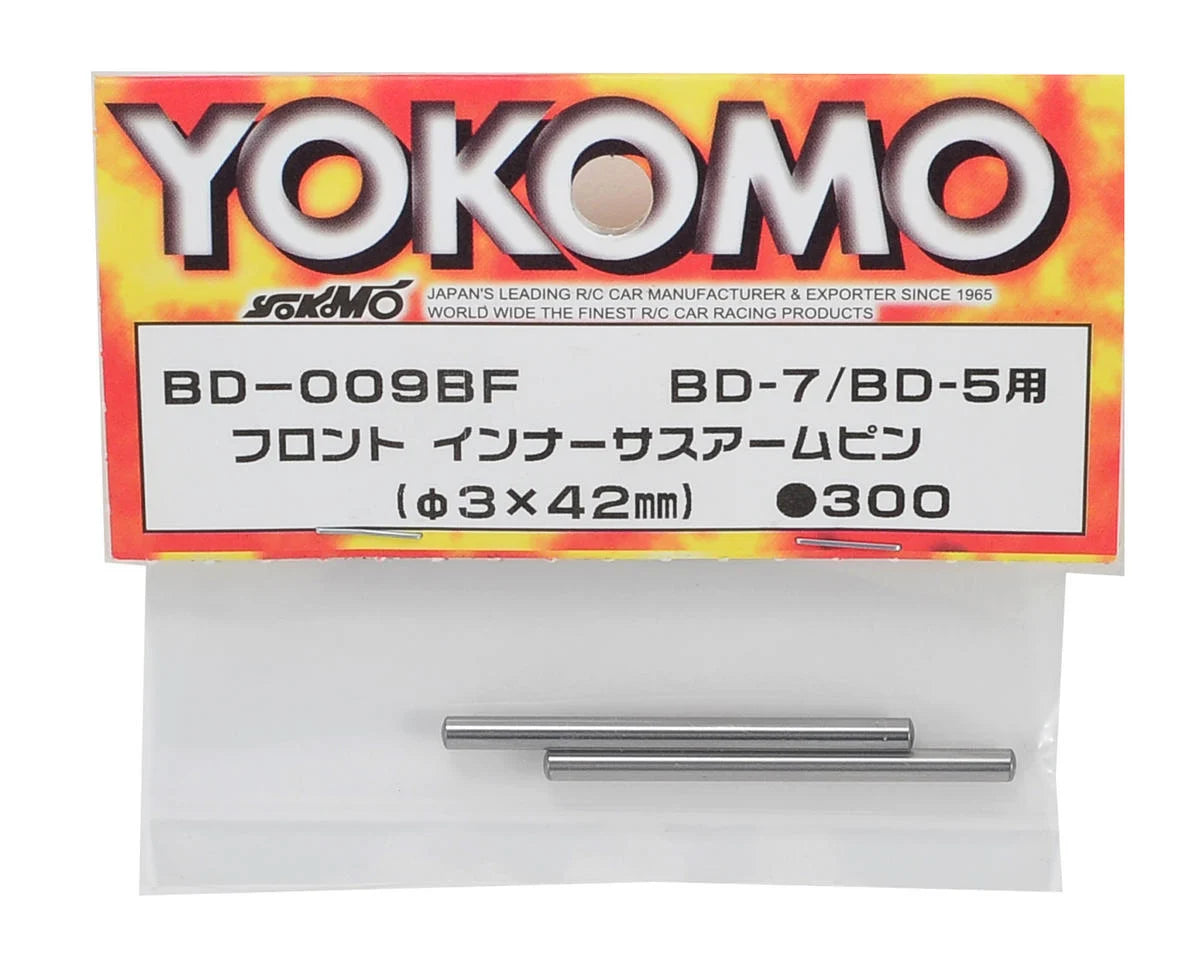 Yokomo 3x42mm Front Inner Suspension Arm Pin (2)