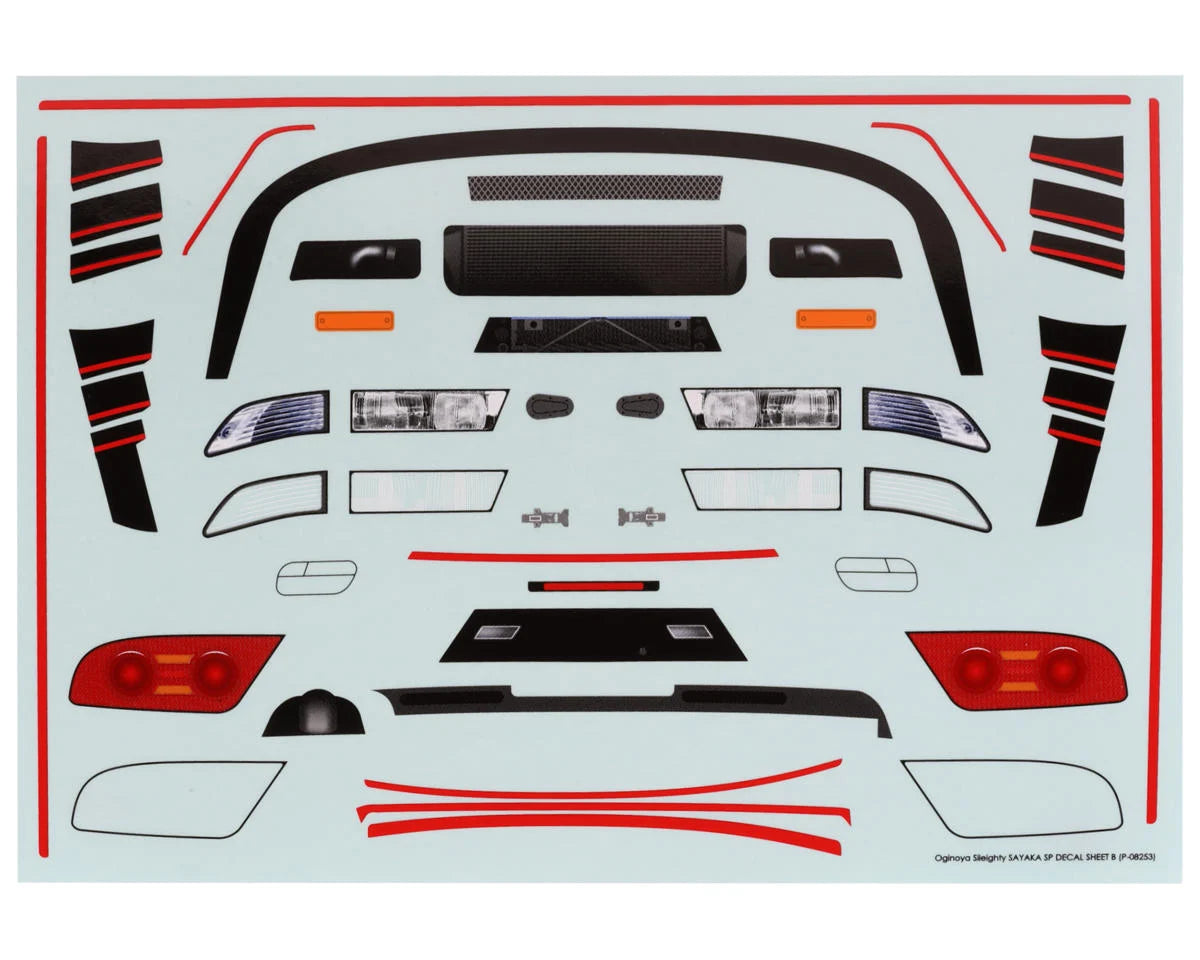 Yokomo Oginoya Sayaka Special 180SX 1/10 Kit Carrosserie Drift (Transparent)