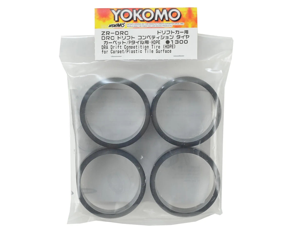 Pneus de compétition Yokomo DRC pour drift (4) (pour surface moquette)